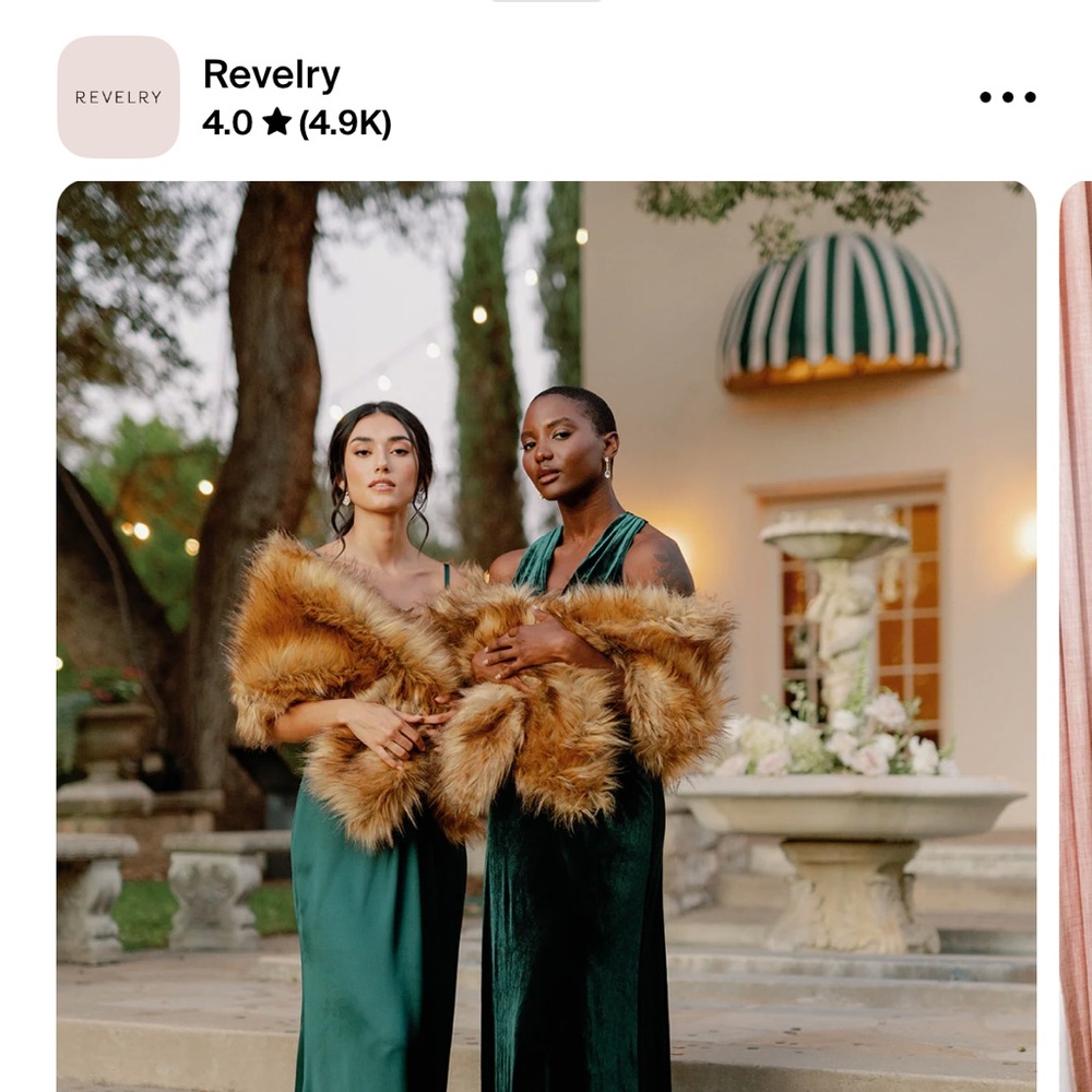 Revelry faux fur shrug